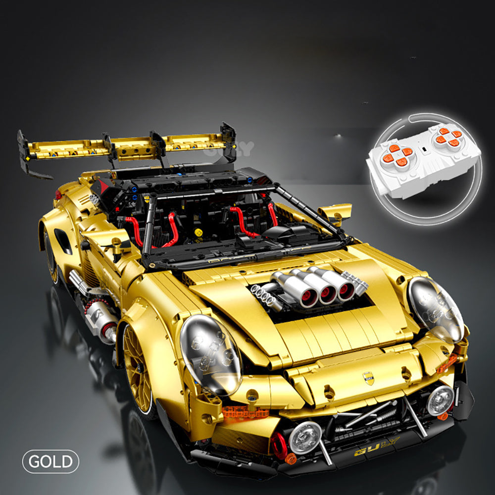 Technik Auto 1: 8 für Porsche GT3 RS Supercar, Groß Auto mit Motoren Set, Technik Auto ModeII Bausatz, 3800 TeiIe MOC Superauto ModeII, für GT3 RS Technik Auto