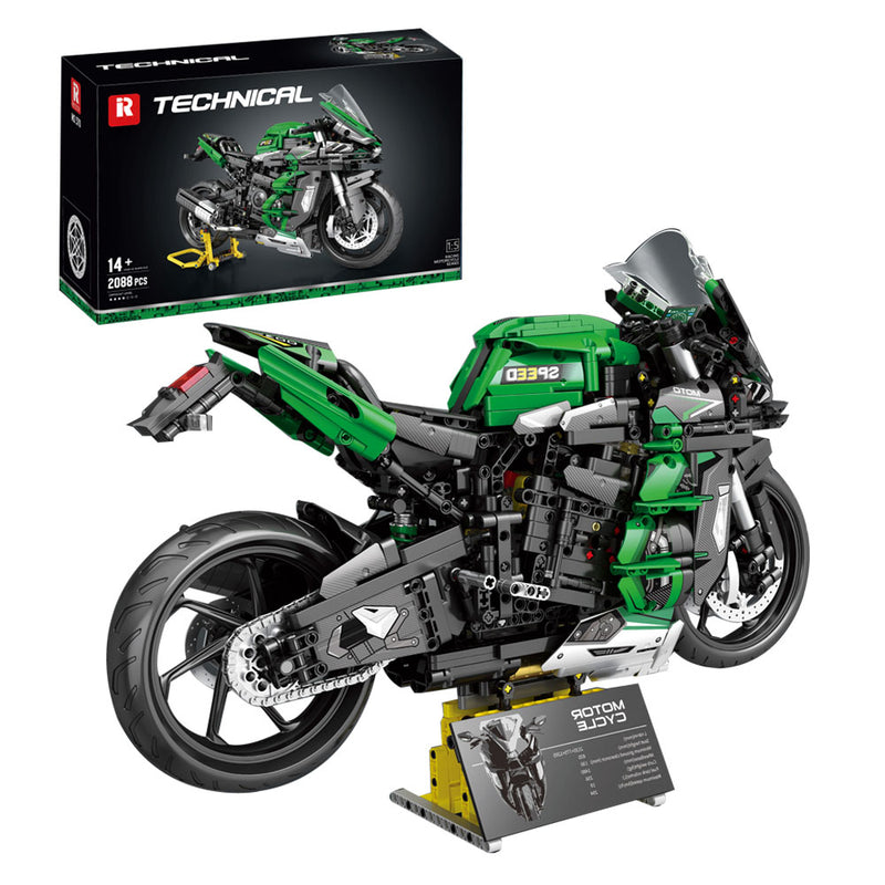Technik Motorrad für Kawasaki H2 SX SE Modell, 2088 Teile Technic Moto –