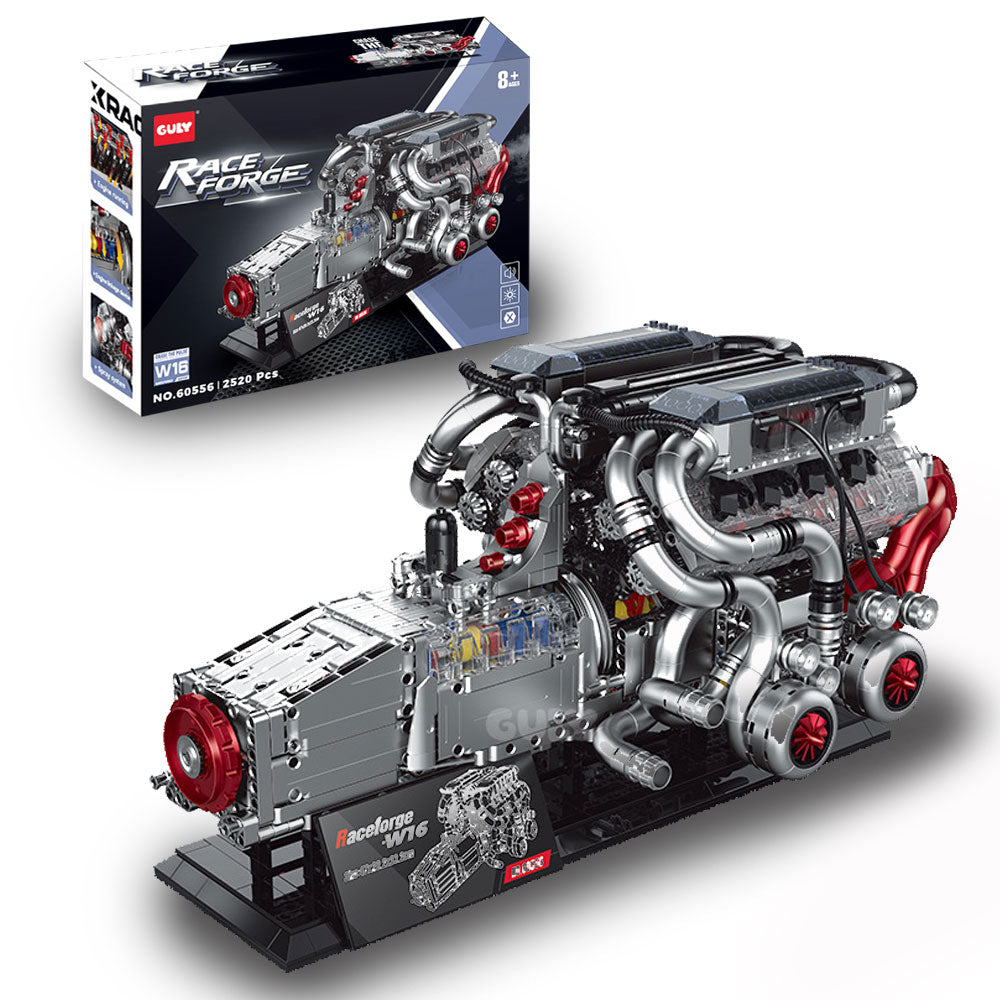 Technik W16 Engine Bugatti W16 Motor, 2520 TeiIe