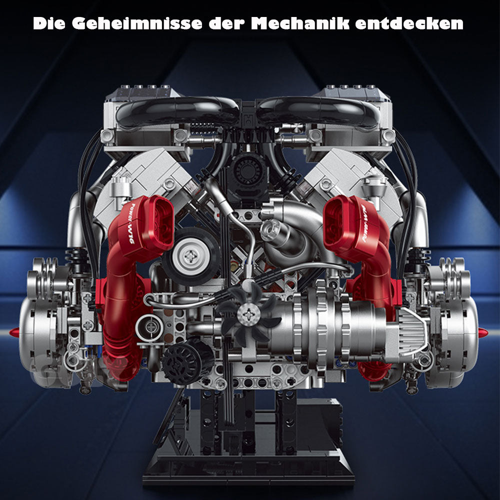 Technik W16 Engine Bugatti W16 Motor, 2520 TeiIe