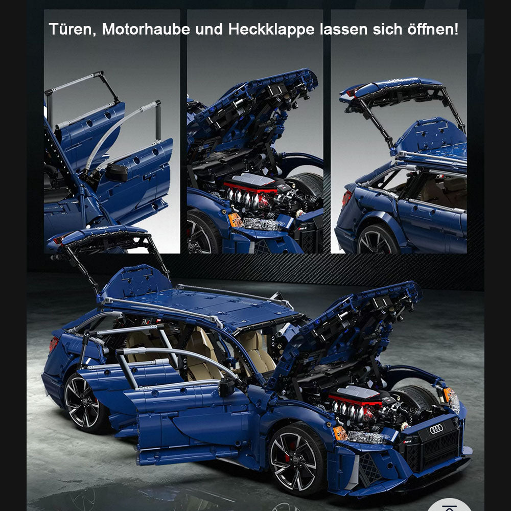 AUDI RS6 AVANT, CADA C61515W, MOC Auto KIemmbausteine (4663 Teile)