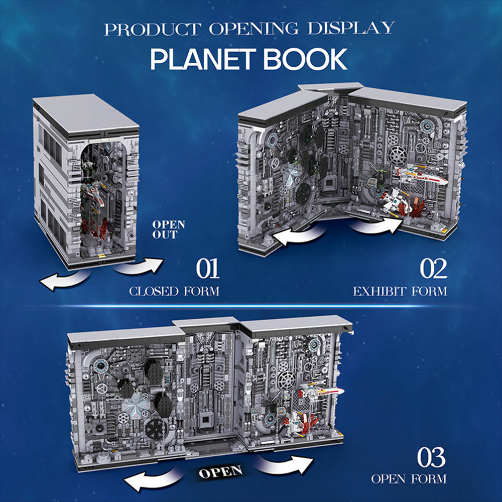 Todesstern Buch Star Revenge Bausteine Bausatz, 3058 Klemmbausteine MOC Death Star Trench Run, Space Wars, Sammlerstück zum Ausstellen Modell, Geschenk für Erwachsene