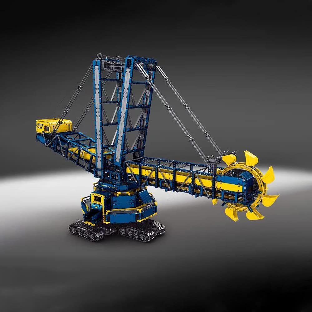 Mould King 17006 Schaufelradbagger, (Fernbedienung & APP-Steuerung R/C) Kleinpartikel-Puzzle-Bagger-Montage-Spielzeug-Set, kompatibel mit Lego-Technologie 4588 PCS