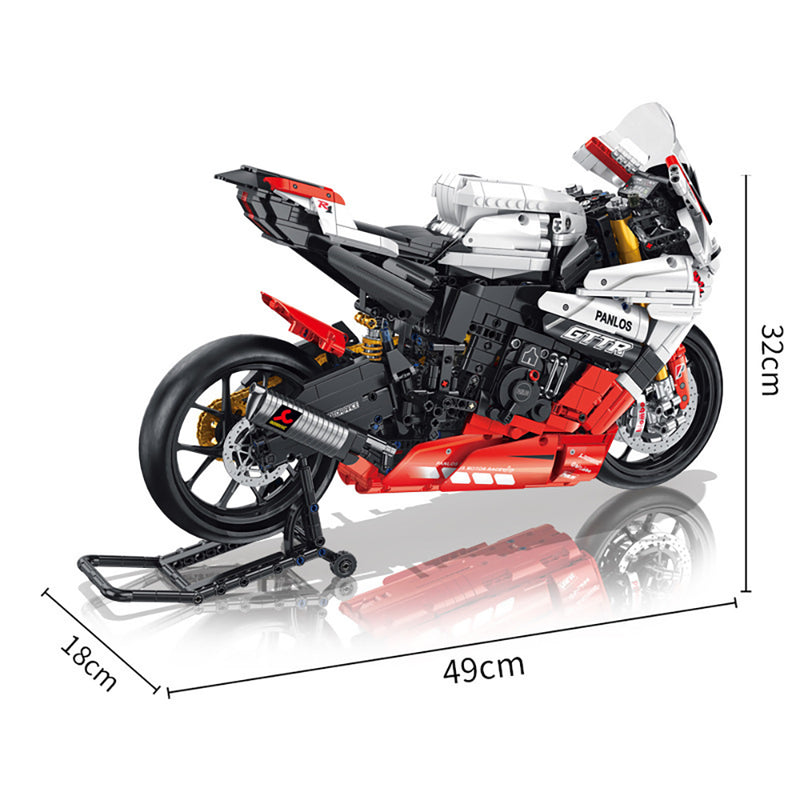 Technik Motorrad Technic Motorrad für Yamaha R1 Modell, 2347 Teile