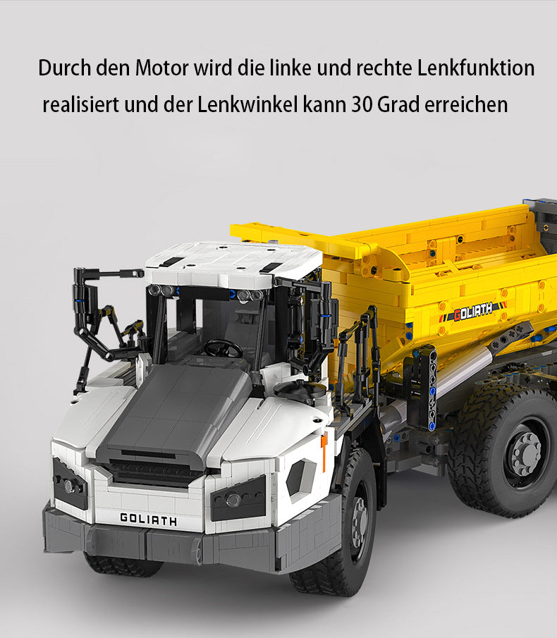 Technik Dumper, CADA C61054W, 3067 Teile Technic Ferngesteuert Auto Motorisierte Modell mit Motoren, App Steuerung, Custom Bausteine Kompatibel mit Lego Technik