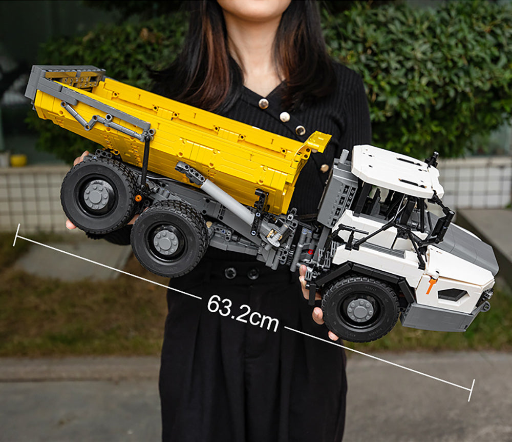 Technik Dumper, CADA C61054W, 3067 Teile Technic Ferngesteuert Auto Motorisierte Modell mit Motoren, App Steuerung, Custom Bausteine Kompatibel mit Lego Technik