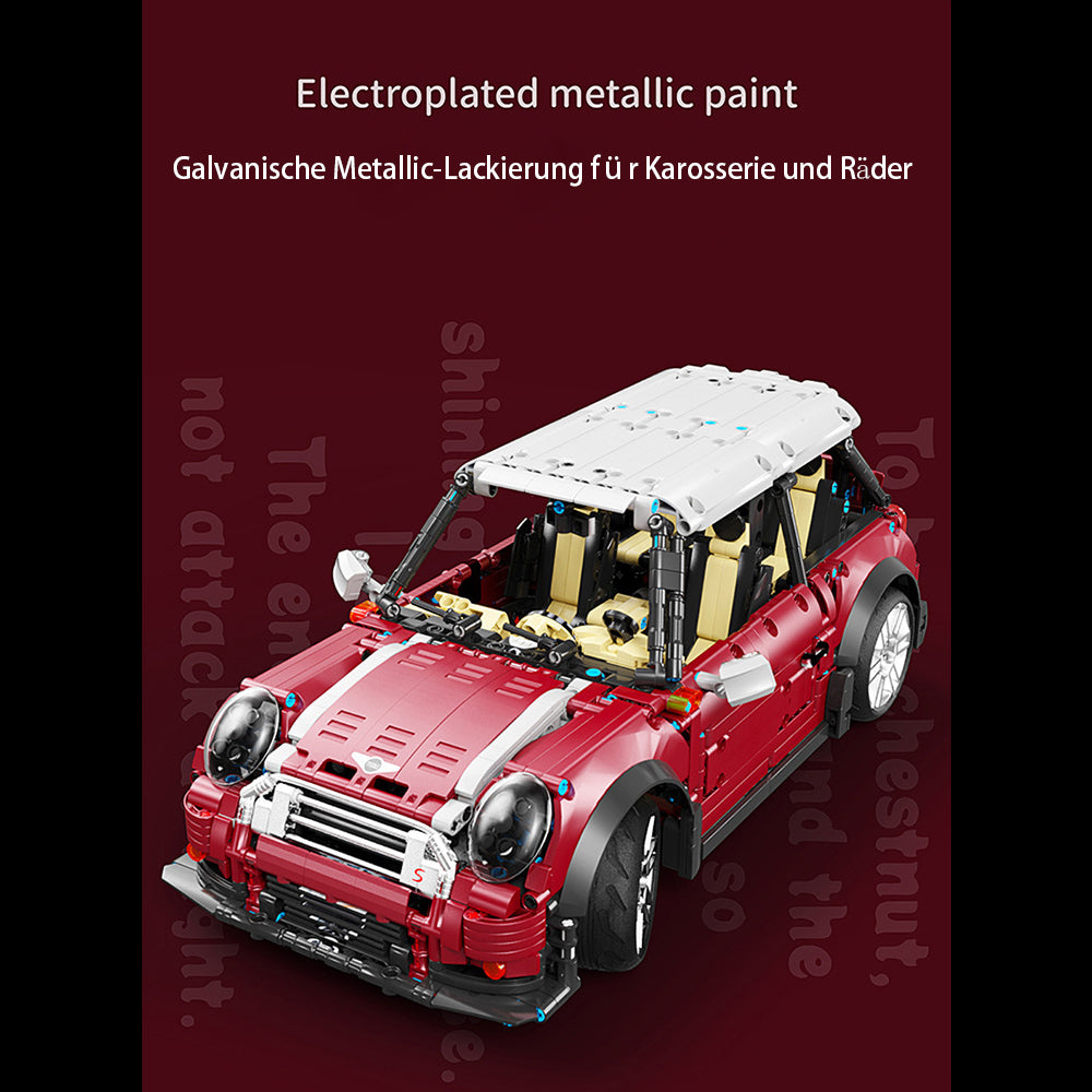 Technik Auto für BMW Mini Cooper S, Technik Ferngesteuert Auto Technik Sportwagen mit Motoren Bauset Kompatibel mit Lego Technik (2292 Teile)