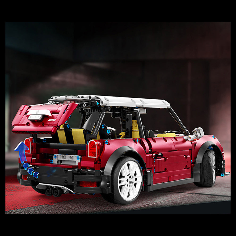 Technik Auto für BMW Mini Cooper S, Technik Ferngesteuert Auto Technik Sportwagen mit Motoren Bauset Kompatibel mit Lego Technik (2292 Teile)