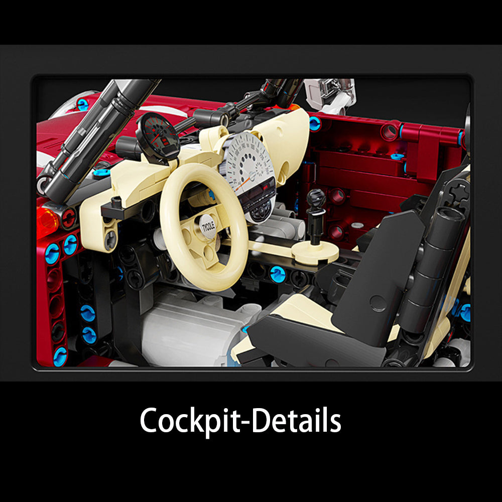 Technik Auto für BMW Mini Cooper S, Technik Ferngesteuert Auto Technik Sportwagen mit Motoren Bauset Kompatibel mit Lego Technik (2292 Teile)