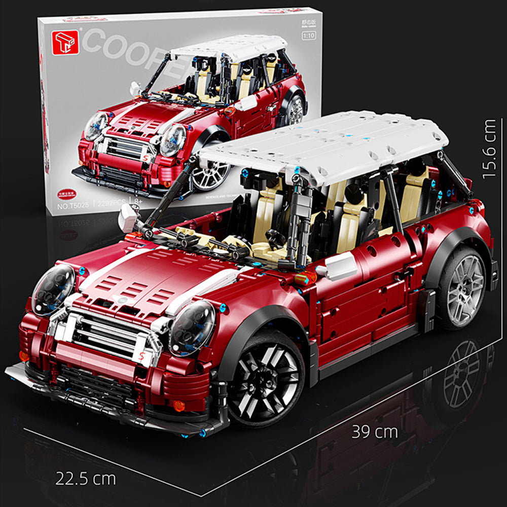 Technik Auto für BMW Mini Cooper S, Technik Ferngesteuert Auto Technik Sportwagen mit Motoren Bauset Kompatibel mit Lego Technik (2292 Teile)