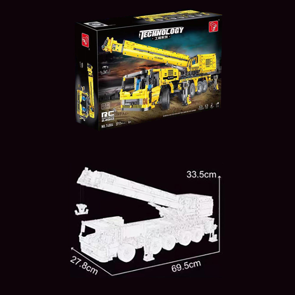 Technik Kran groß Mit 8 Motor, 3371 Teile Technik Schwerlastkran Technik Ferngesteuert Kranwagen Modellbau Klemmbausteine Kompatibel mit Lego Technik