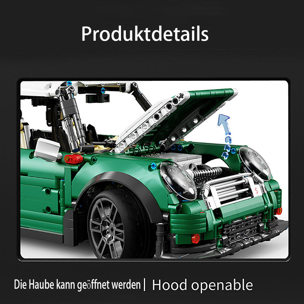 Technik Auto für BMW Mini Cooper S, Technik Ferngesteuert Auto Technik Sportwagen mit Motoren Bauset Kompatibel mit Lego Technik (2292 Teile)