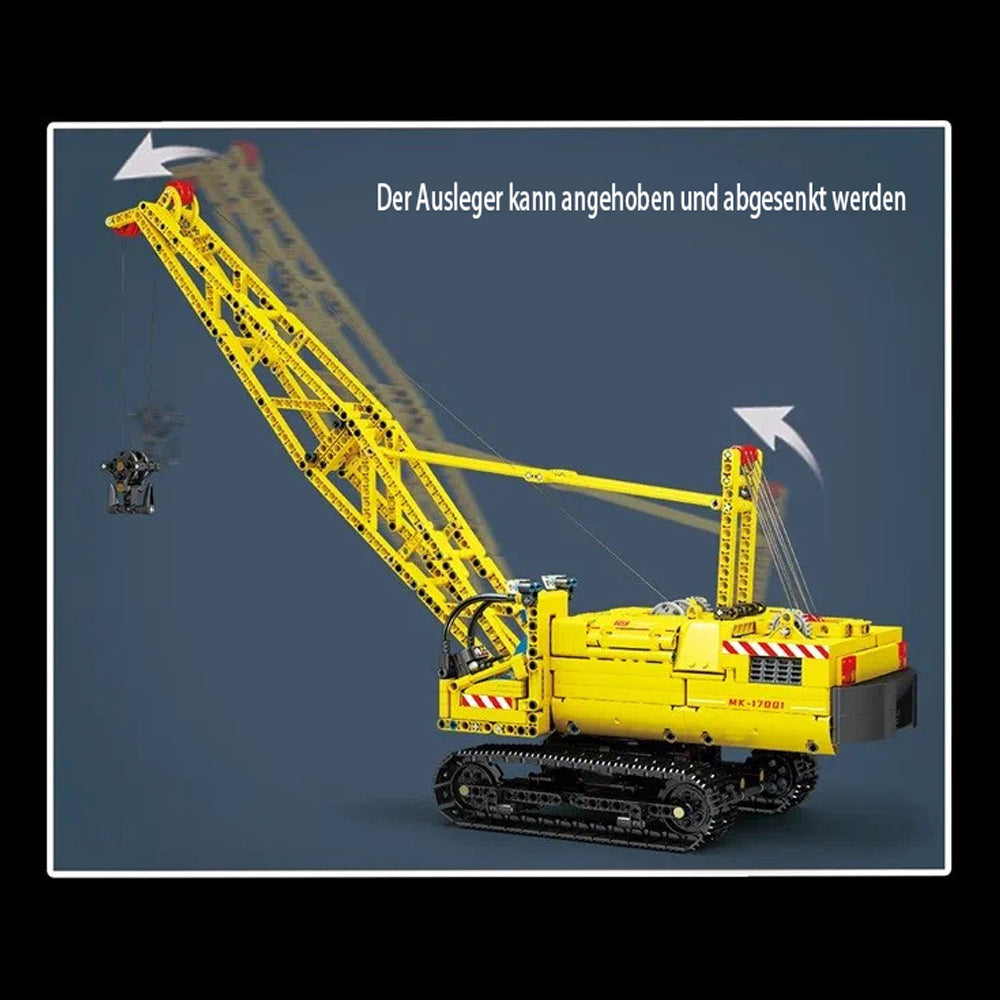 Technik Raupenkran Modell, 1205 Teile Technik Kran Ferngesteuert mit 5 Motoren Custom Bausteine Kompatibel mit Lego Technik