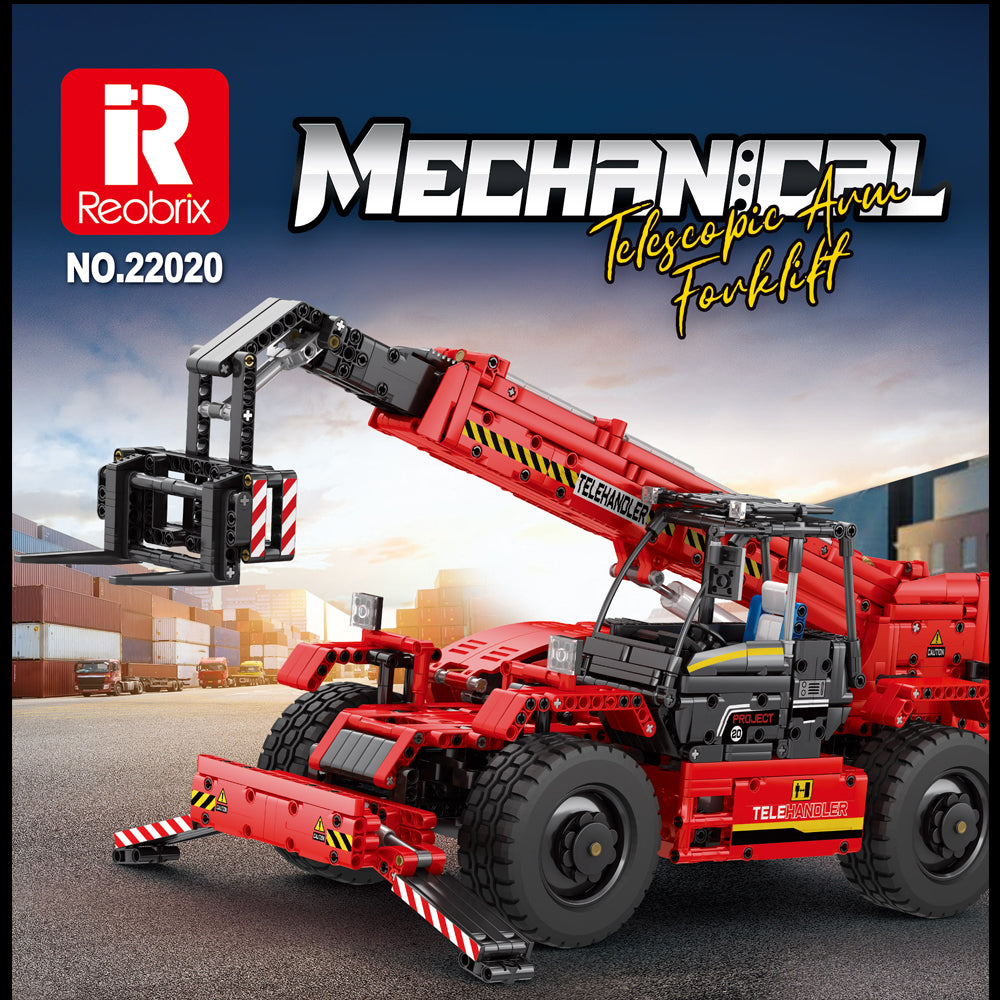 Technik Kranwagen Ferngesteuert, Technic Kran 22020, Technik Kranwagen Groß, 2260 Teile Geländegängiger Kranwagen Modell Bauset Kompatibel mit Lego Technik