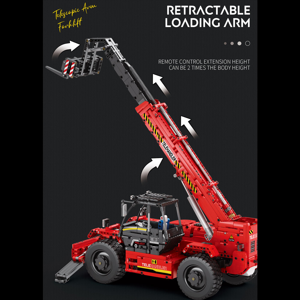Technik Kranwagen Ferngesteuert, Technic Kran 22020, Technik Kranwagen Groß, 2260 Teile Geländegängiger Kranwagen Modell Bauset Kompatibel mit Lego Technik