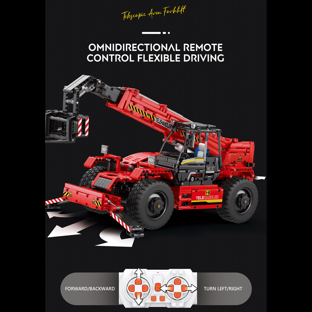 Technik Kranwagen Ferngesteuert, Technic Kran 22020, Technik Kranwagen Groß, 2260 Teile Geländegängiger Kranwagen Modell Bauset Kompatibel mit Lego Technik