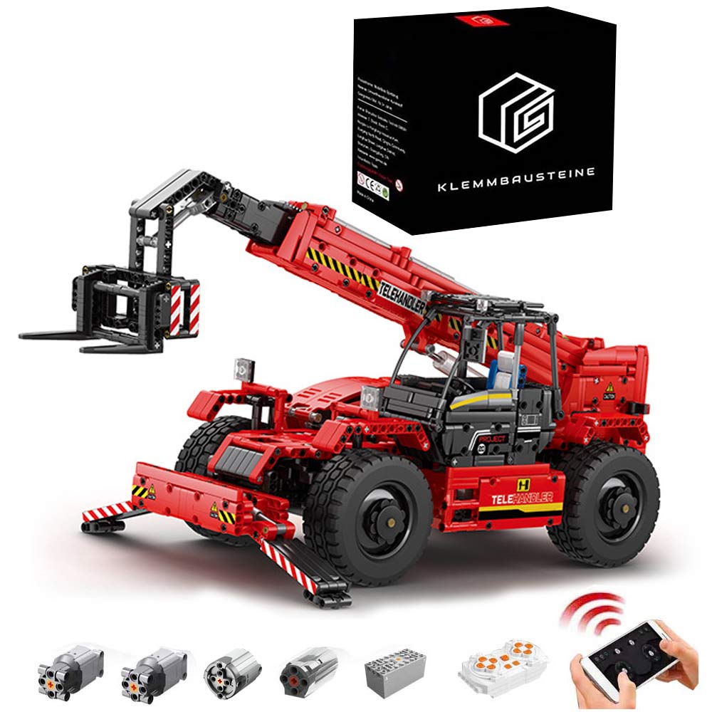 Technik Kranwagen Ferngesteuert, Technic Kran 22020, Technik Kranwagen Groß, 2260 Teile Geländegängiger Kranwagen Modell Bauset Kompatibel mit Lego Technik
