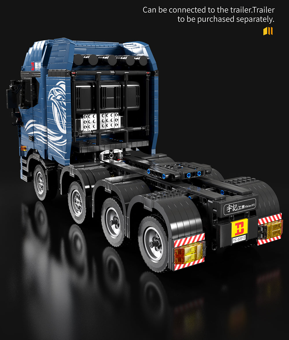 Technik LKW Ferngesteuert, YC-22013 Technic LKW, 2651 Teile Technik Truck mit 4 Motoren, LEDs Bauset Kompatibel mit Lego Technik